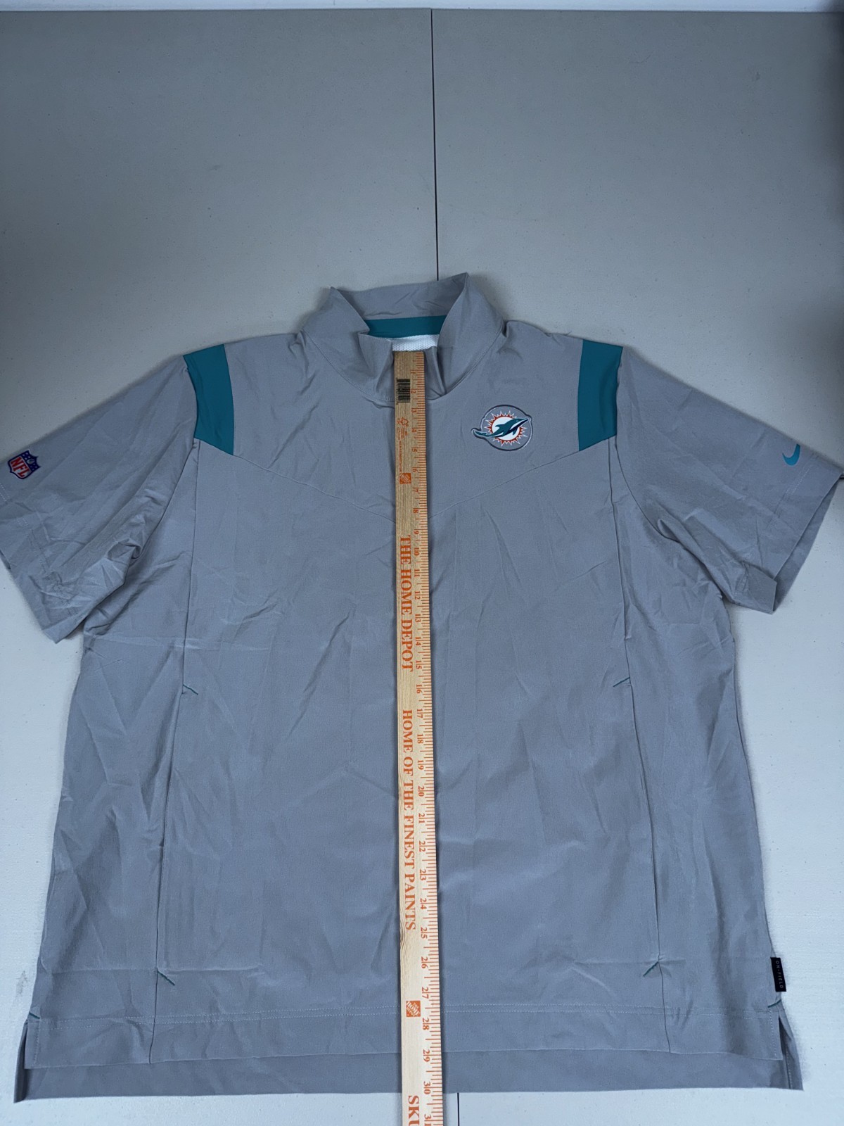 Nike Miami Dolphins 1/4 Zip Coaches Jacket On Field Apparel Pick Size M-4XL