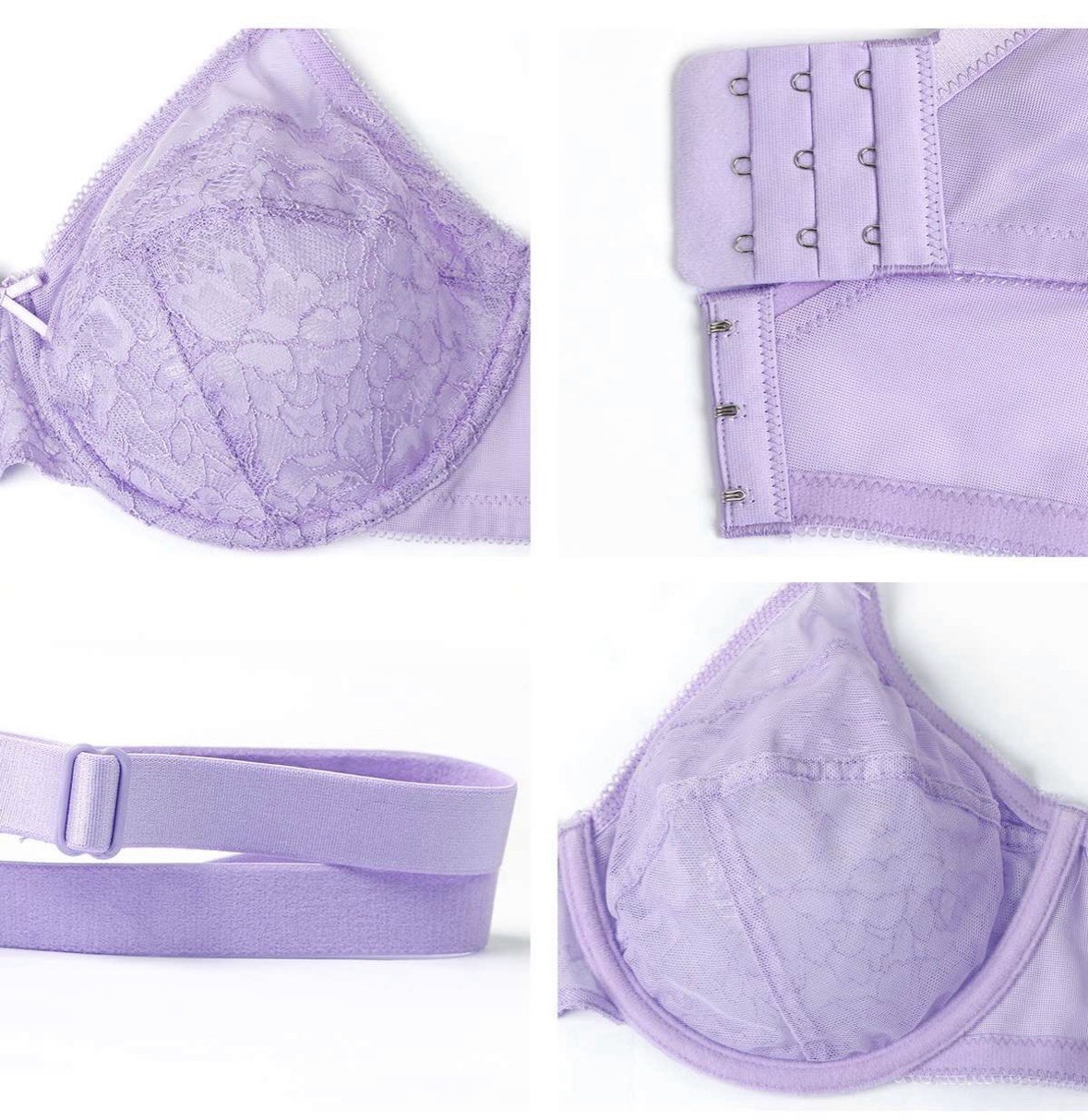 HSIA women’s Lace Bras Unlined Non-padded