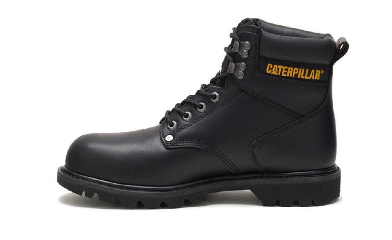 Caterpillar Men’s Second Shift Steel Toe Work Boot P89135 Black Boots Medium