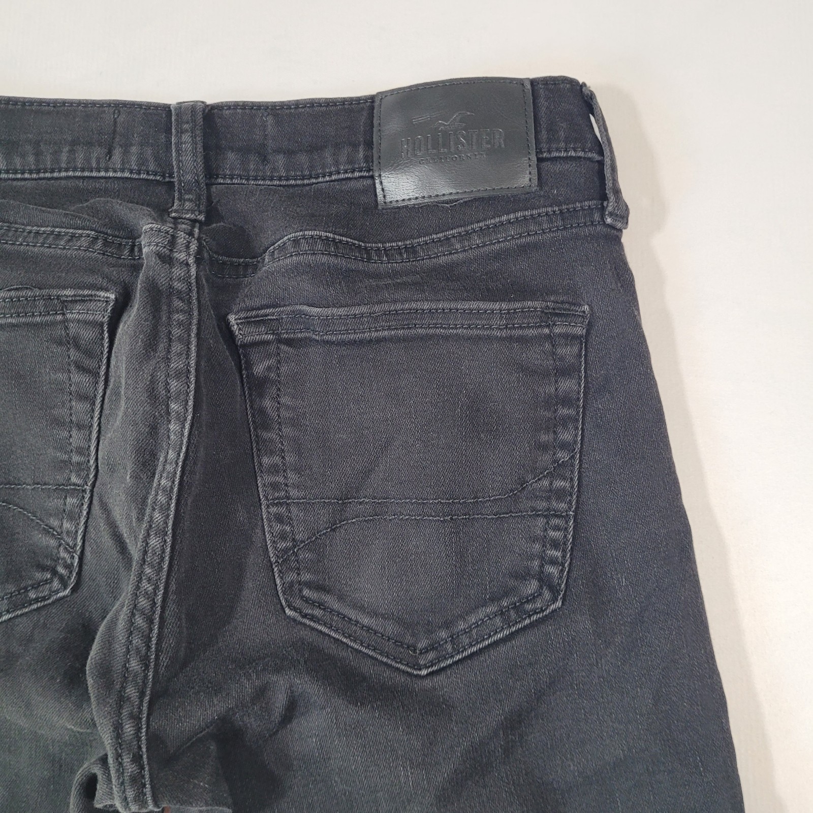 Hollister Super Skinny Jeans Men’s 30×30 Faded Black Advanced Stretch Denim