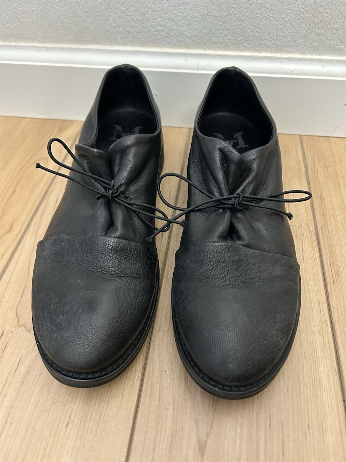 M Delavari Luxury Handcrafted Leather Shoes Oxfords Rome Italy EU 40 US 9-9.5