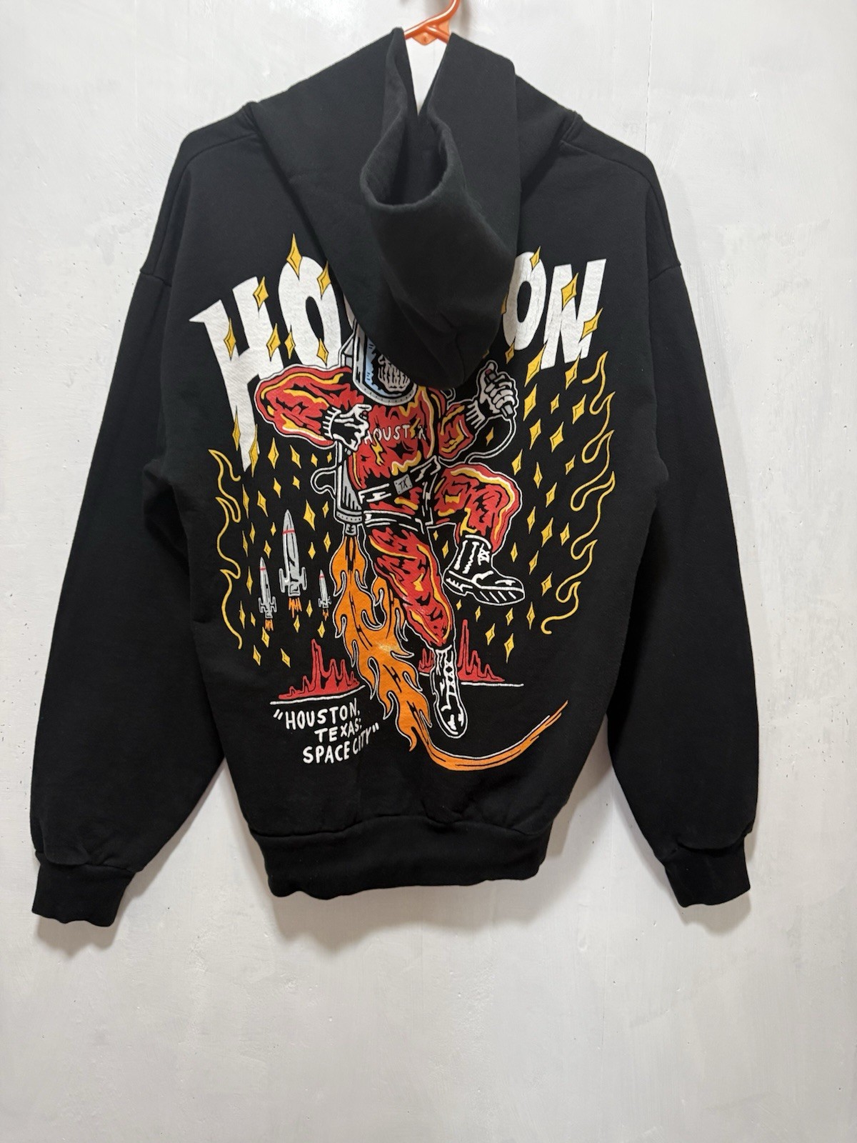 Warren Lotas Houston Texas Space City Light The Fuse Pullover Hoodie Men’s Sz M