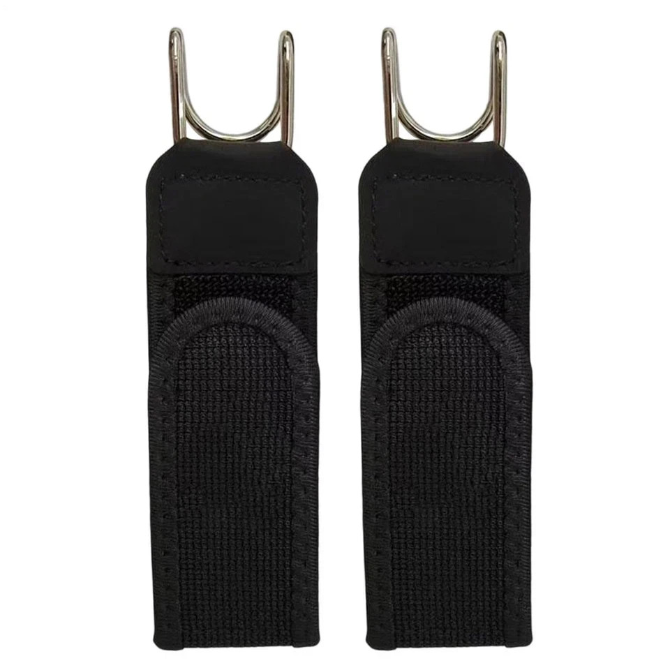 2PCS Metal Hook Elastic Belt Unisex Buckle, Less Invisible Waist Belt Closure