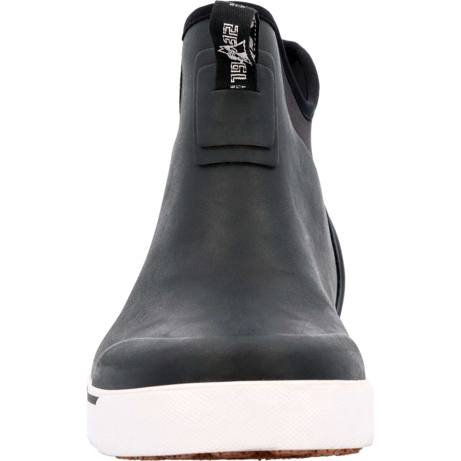 ROCKY BOOTS MEN’S DRY STRIKE ANKLE DECK WATERPROOF BOOTS MATTE BLACK RKK445FC