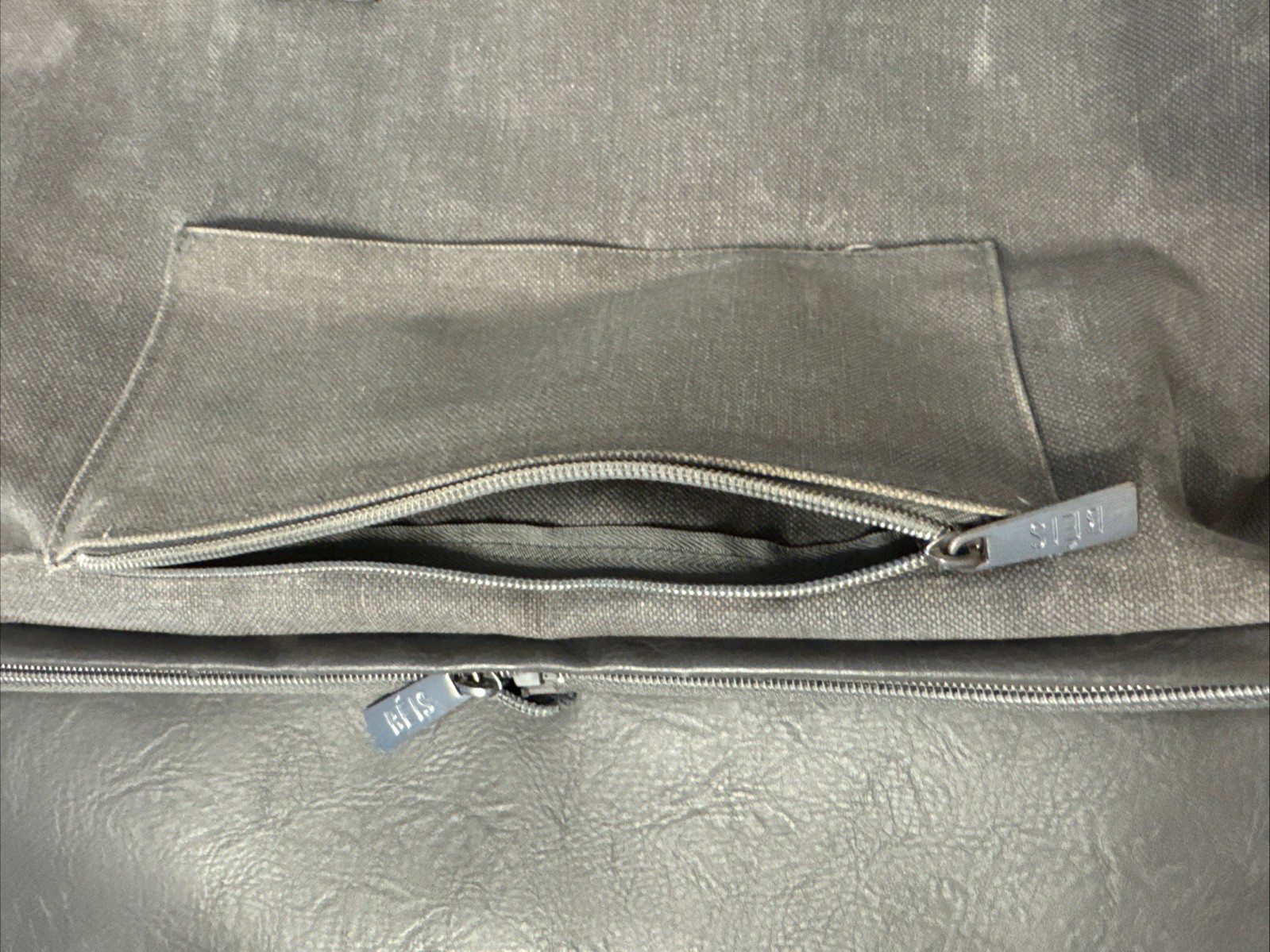 BEIS Gray Weekender Convertible Bag w/Strap 16.5″L x 8.5″W x 13.5″H Clean Unisex