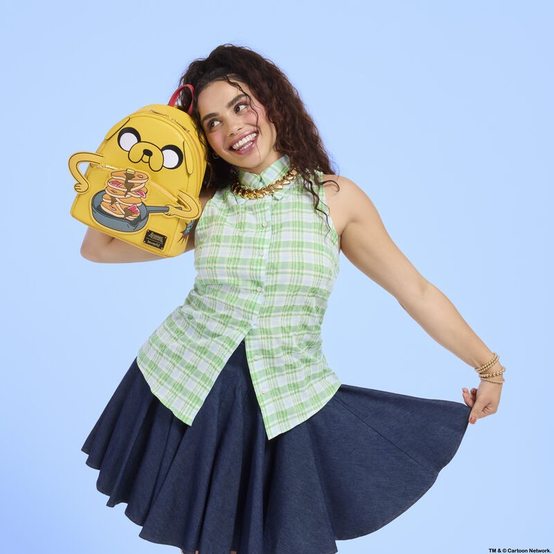 (Big Sale) Loungefly Adventure Time Jake & BMO Cosplay Backpack Crossbody Set