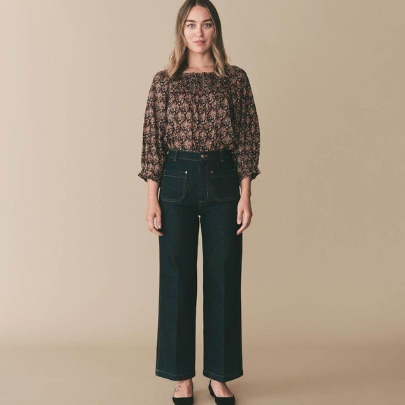 Doen Agotha Top – Noir Forest Floral NWT