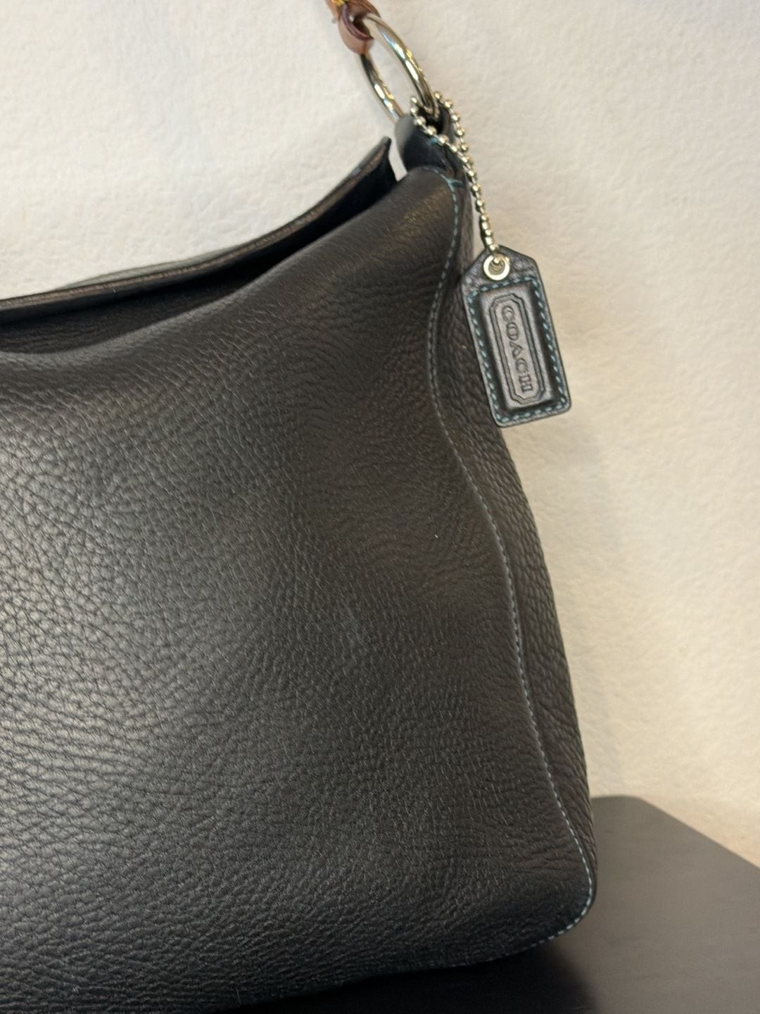 Coach Chelsea Pebbled Leather Shoulder Bag 8A39 (Rare TurquoiseSpecial Edition)