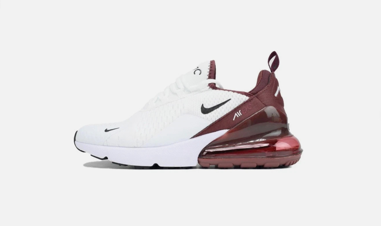 S Air Max 270 Men’s Low-Top Sneakers White Wine Red