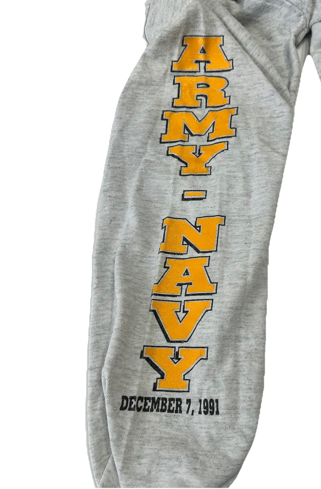 VINTAGE 91′ BEAT NAVY USMA VS NAVY GO ARMY LONG SLEEVE T-SHIRT XL