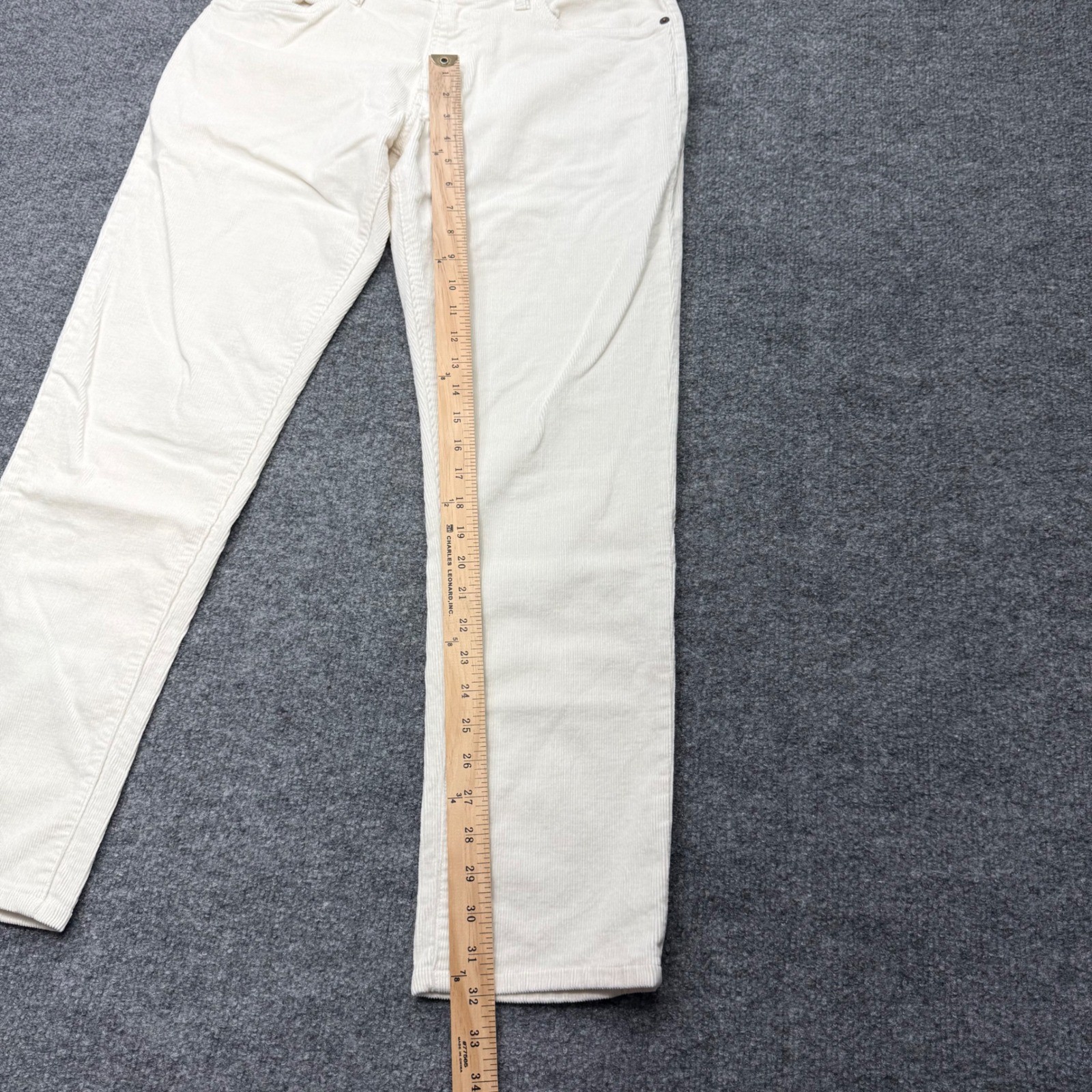 Todd Snyder Slim Fit Stretch Corduroy Pants Mens 33×32 Cream Italian Fabric
