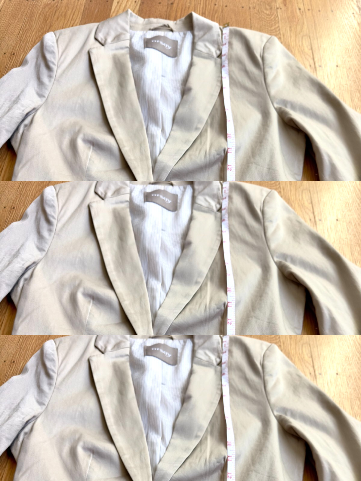 Orsay Beige One-Button Blazer Jacket Women’s Size EU 36 / US Small