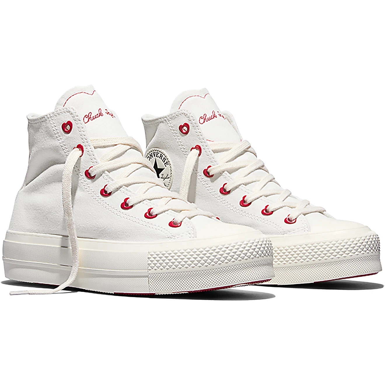 Converse CTAS Lift Platform Hi ‘Valentines’ (A19058C) “White/Red” Women’s Shoe