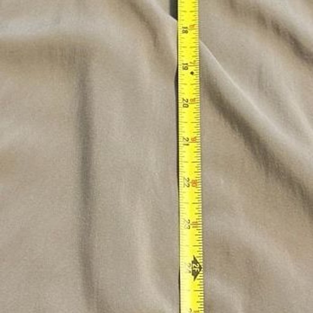 Chico’s Women’s Olive Green Rayon Roll Tab Sleeve Utility US size Small