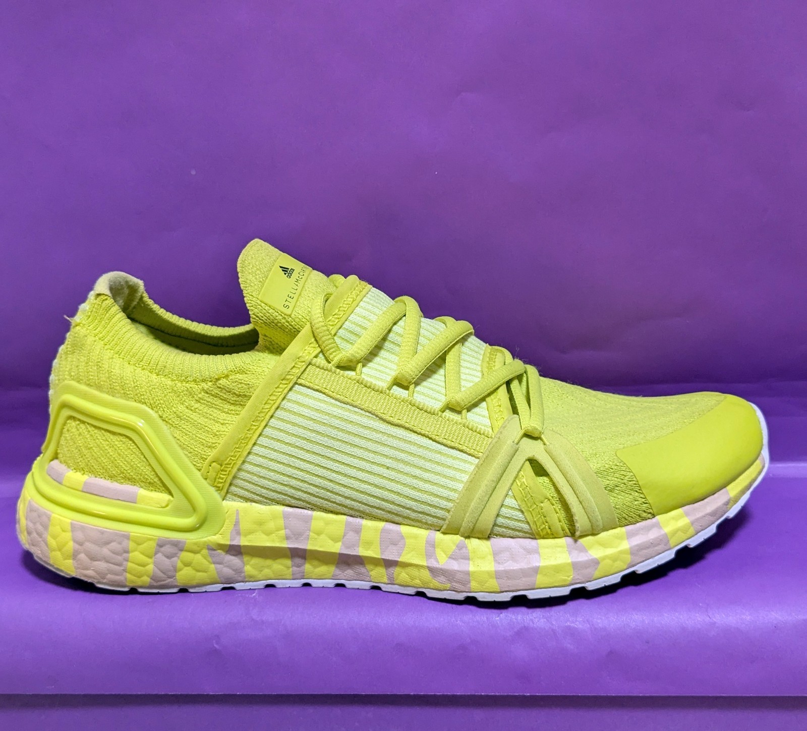 Adidas Ultraboost 20 X Stella McCartney Sneakers Women’s 10 Acid Yellow / Rose