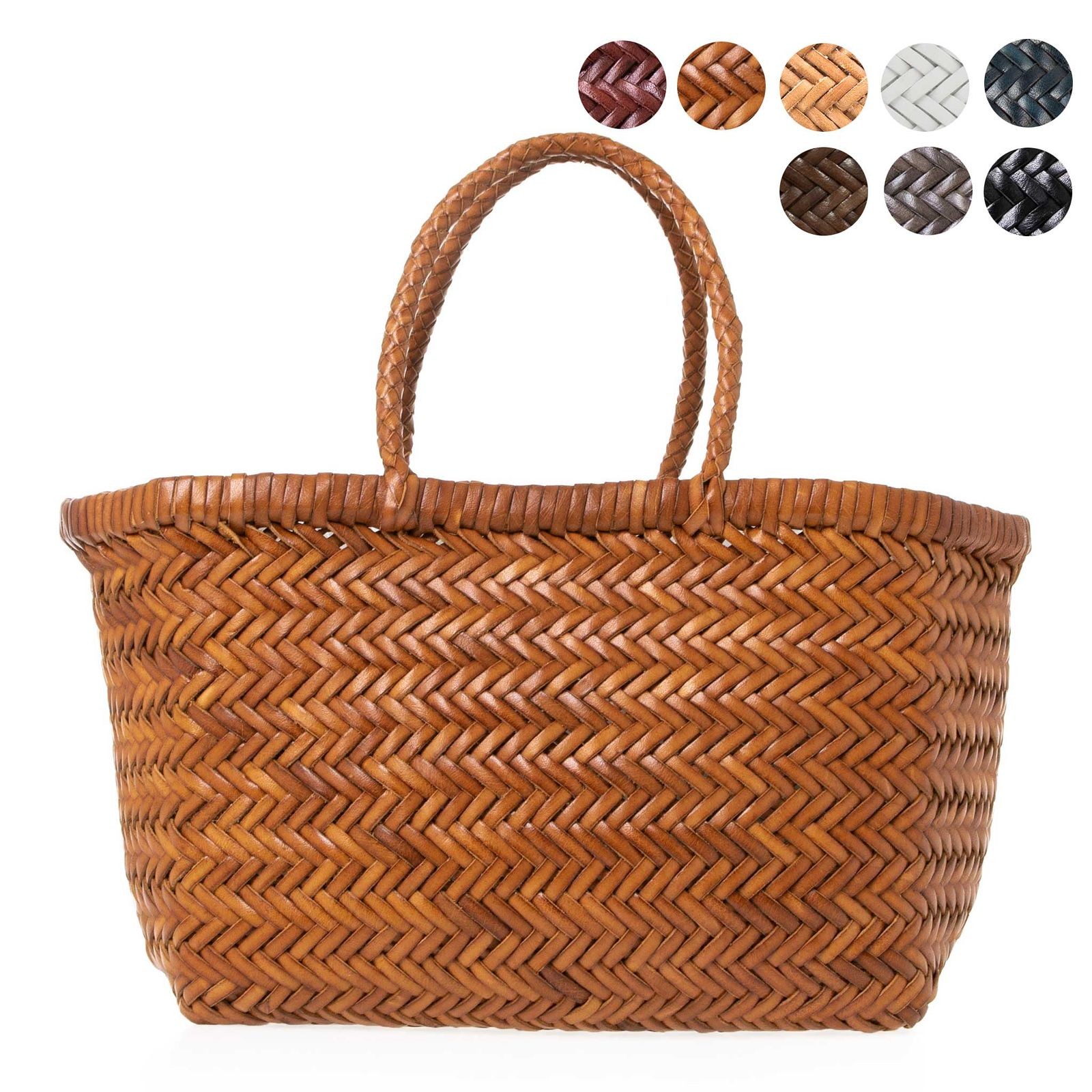Dragon Diffusion bag ladies wicker bag leather mesh bag BAMBOO TRIPLE JUMP SMALL