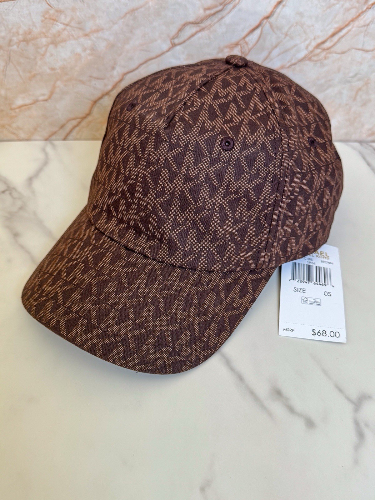 Michael Kors Women’s MK Logo Cotton Baseball Cap Adjustable Hat NWT MSRP $68