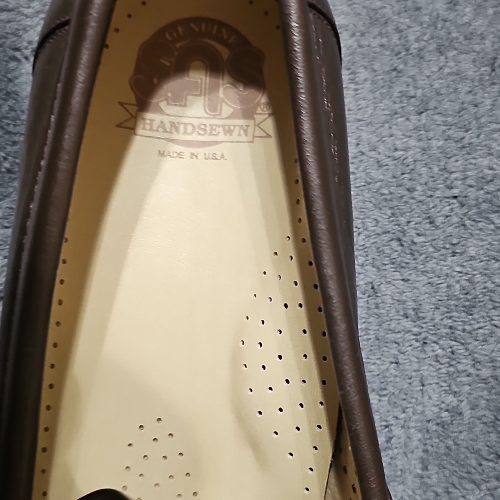 SAS Handsewn Brown Leather Slip-On Loafers Comfort Shoes Unisex Adults 10 M