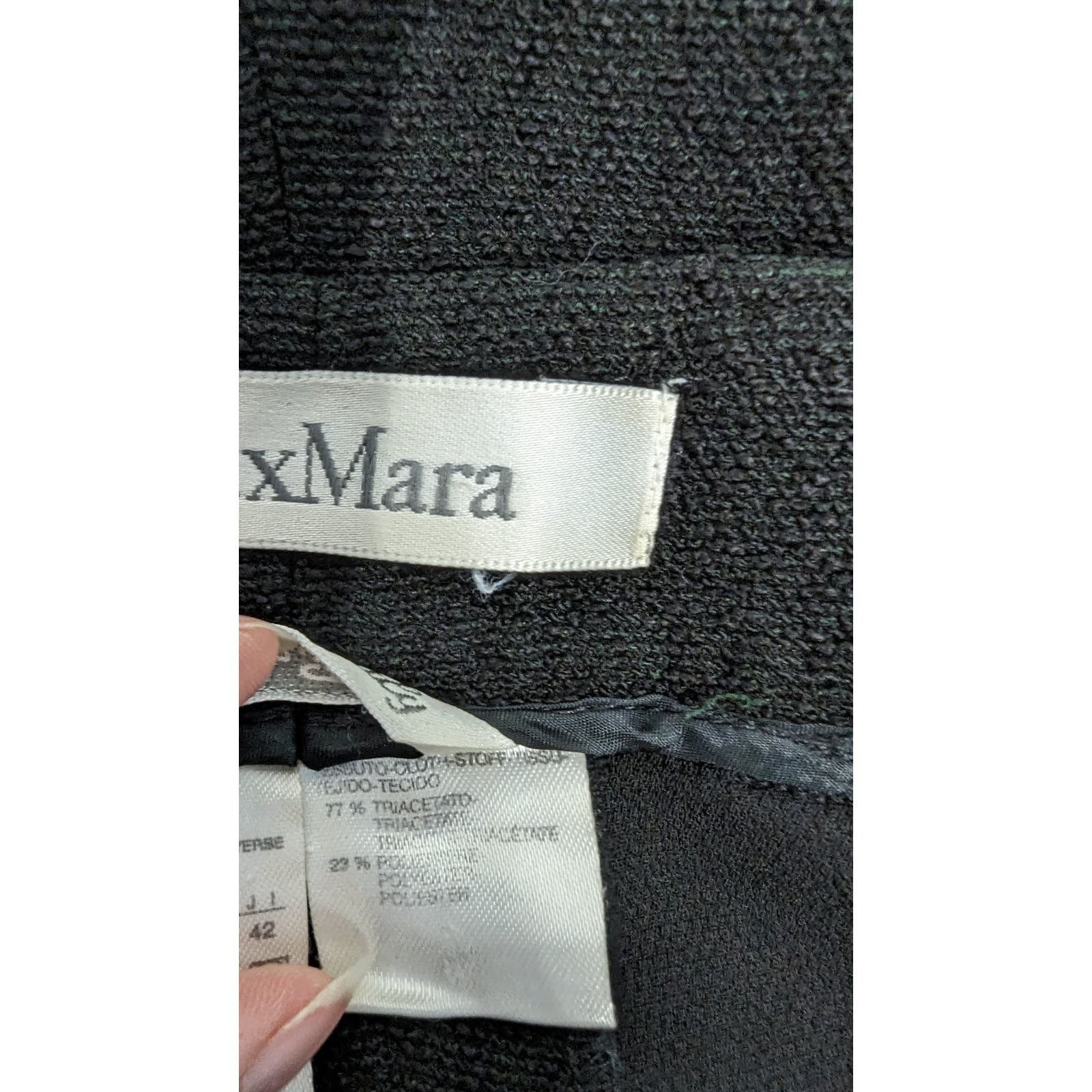 MAX MARA Size 8 Pants Bootcut Casual Work Button Zip Fly Seam Pockets