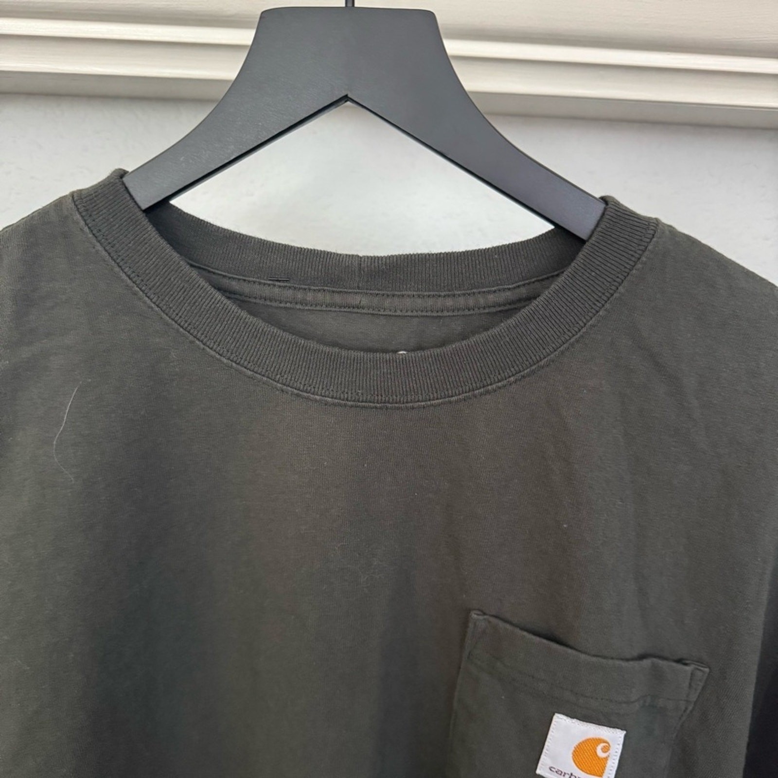 Carhartt K87 Loose Fit Heavyweight Pocket T-Shirt XL Tall Dark Bronzed Green