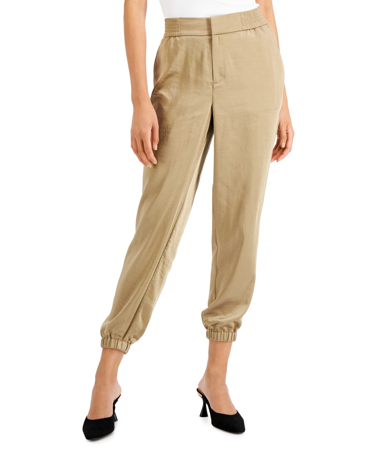 MSRP $60 Charter Club Satin Ankle Pants Buck Size 6 (SEE DETAILS)