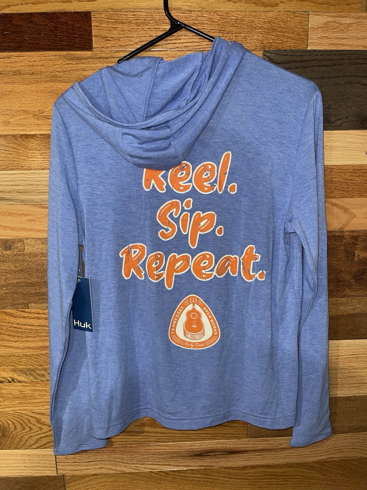 Huk Men’s Sz Med Waypoint Fishing Pullover UPF 50+ “Tennessee Brew Works”