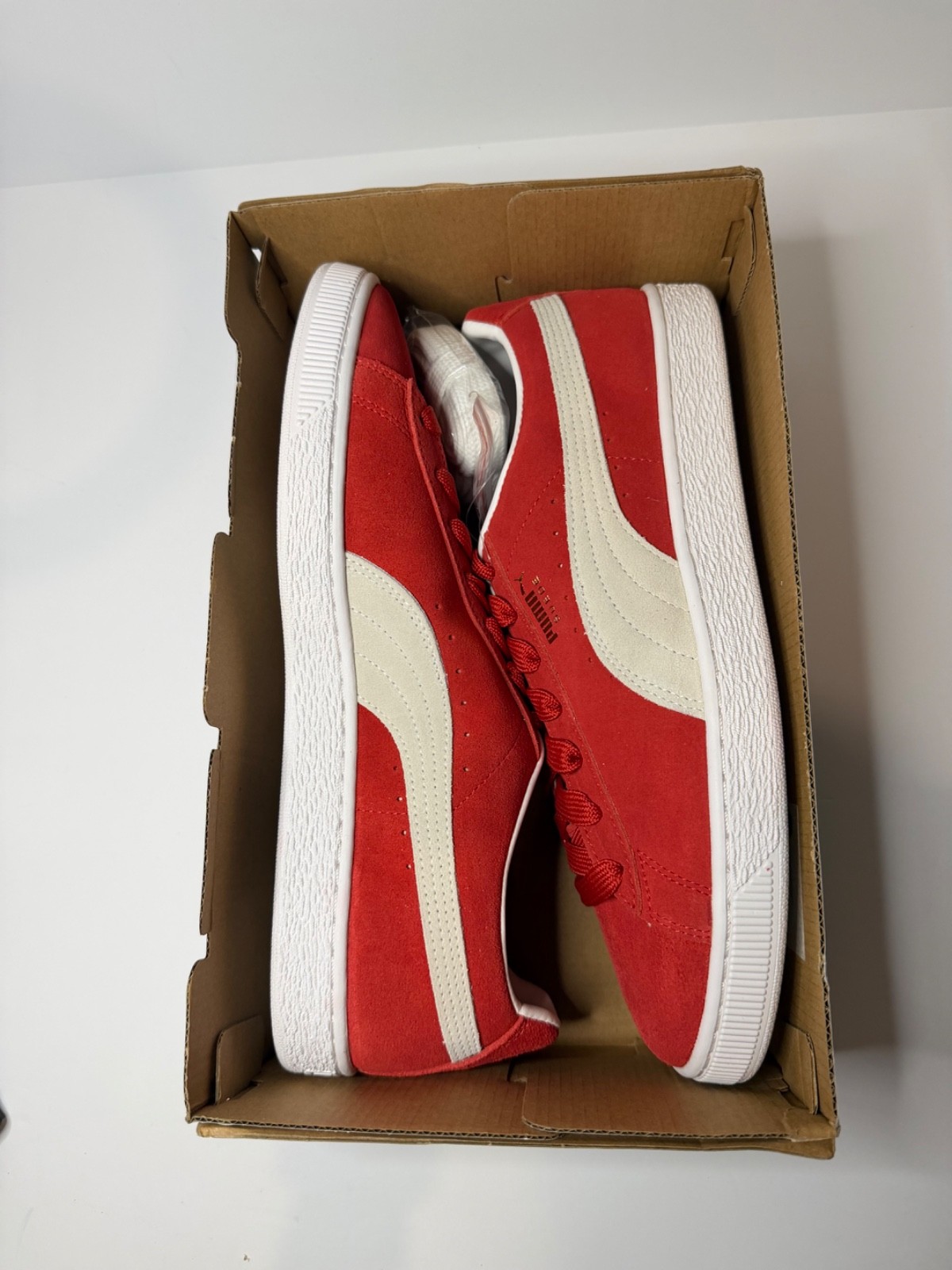 NEW Puma Suede Classic XXI 21 Low Top Red White Mens No Box New