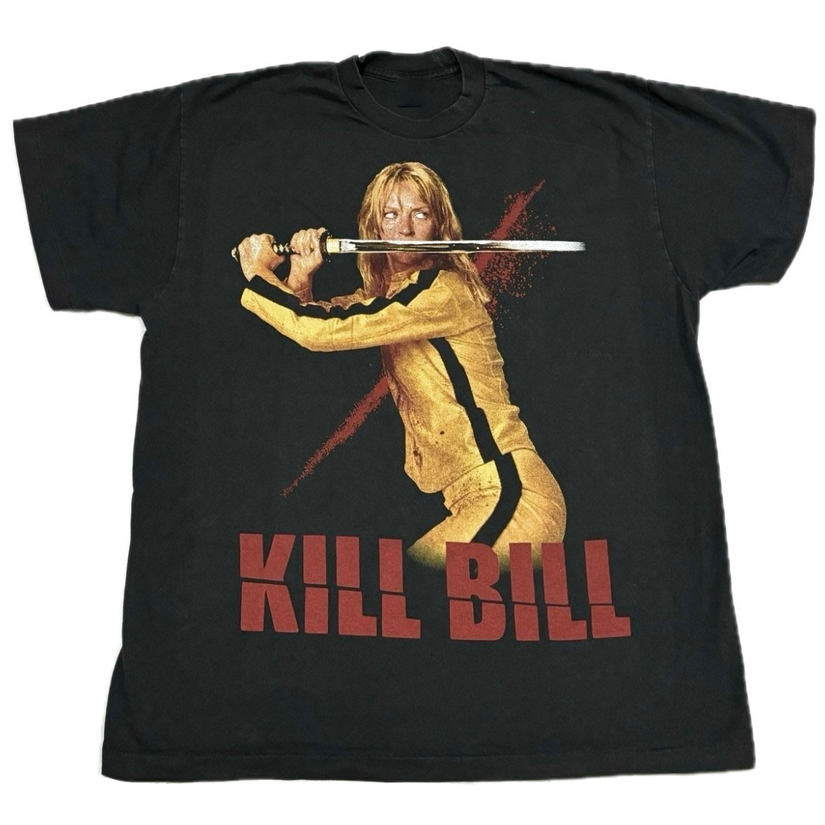 Vintage KILL BILL UMA 2003 90s Movie Promo T-Shirt SC079 FREE SHIPPING