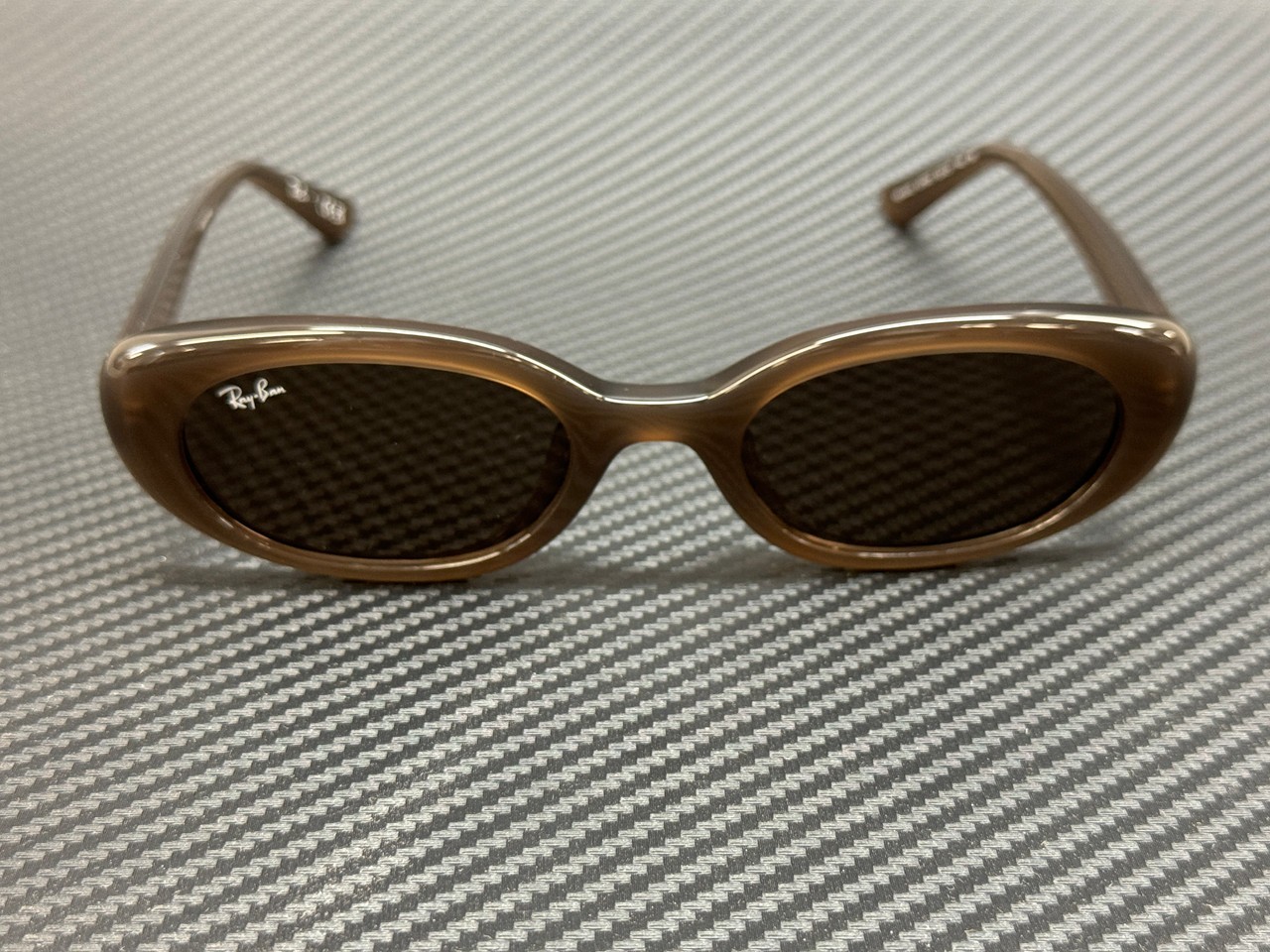 RAY BAN RB4441D 677973 Opal Brown Unisex 53 mm Sunglasses