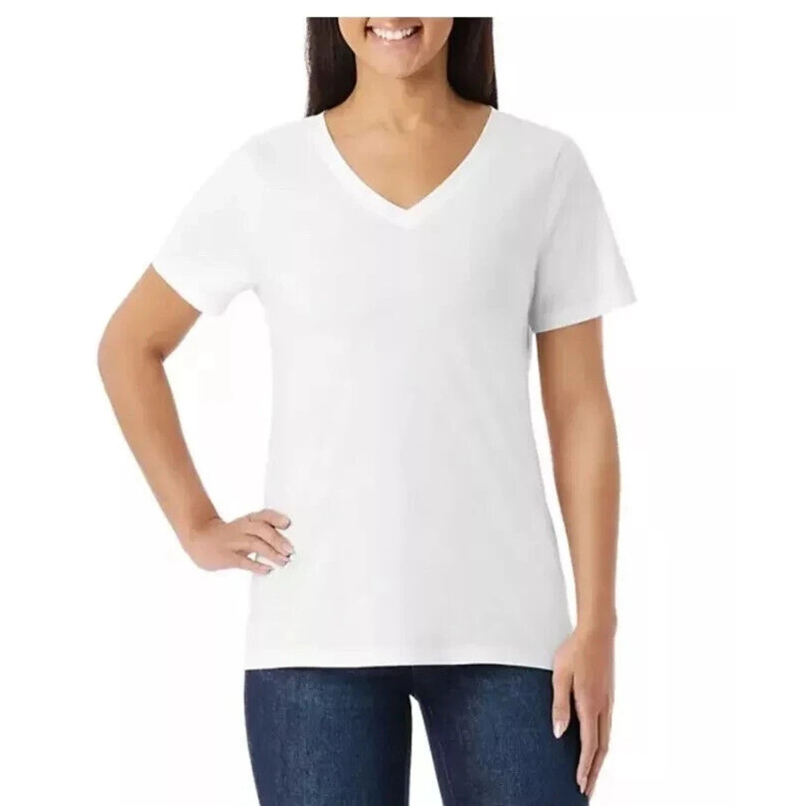 Member’s Mark Women’s Soft V-Neck Tee XS–XXL Choose color & size NWT