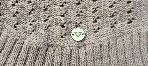 Roxy Cardigan Sweater Open Front Knit Womens XSmall Gray Long Sleeve Casual Work