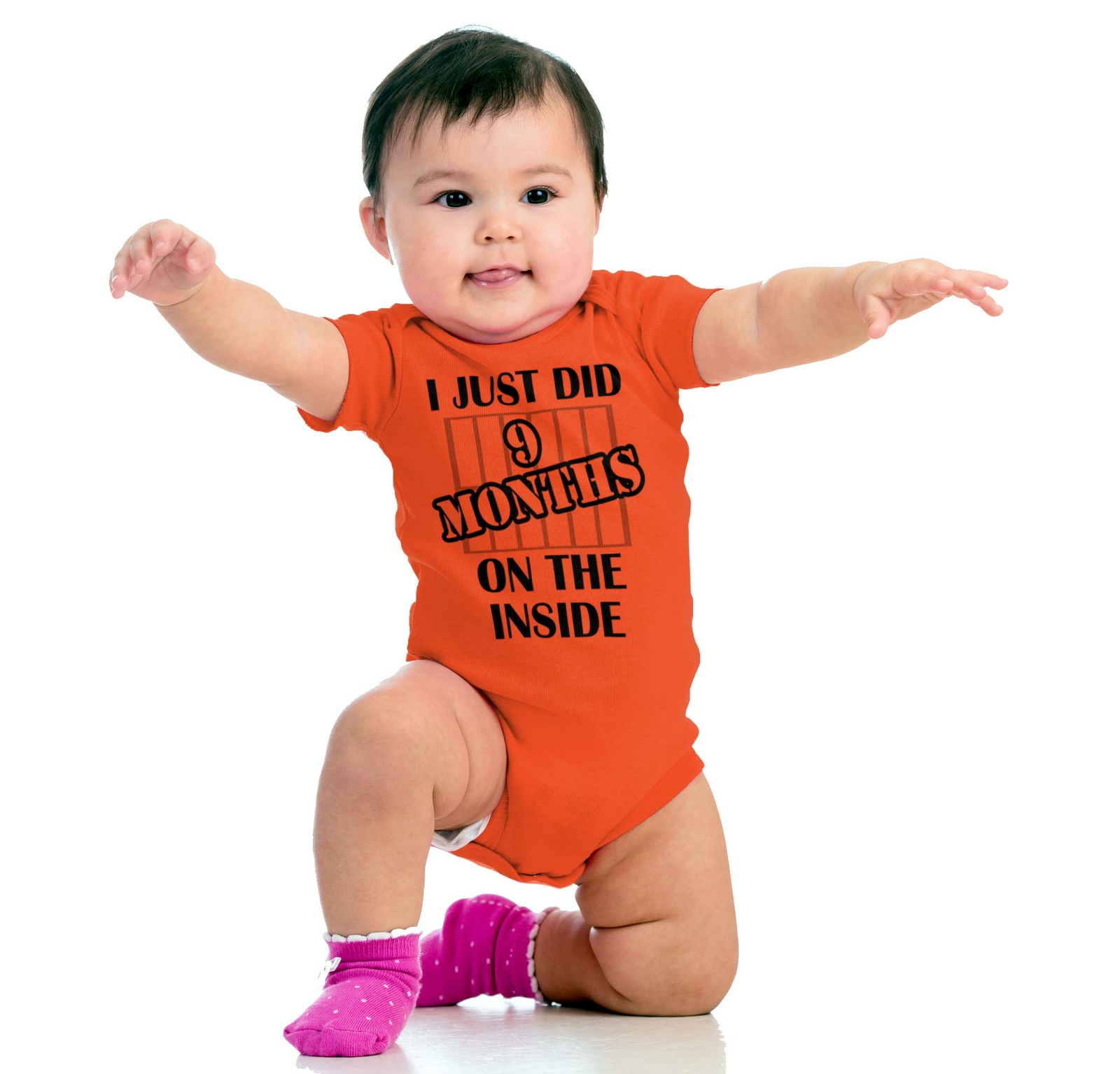9 Months Funny Newborn Cute Best Gift Outfit Newborn Baby Boy Girl Infant Romper