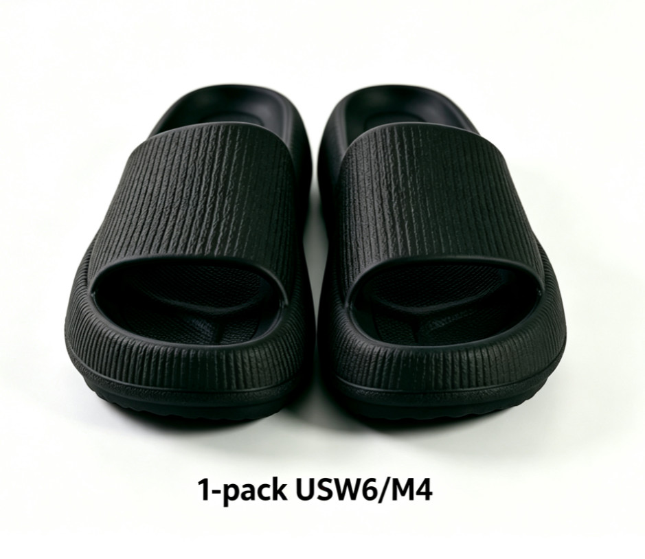 Unisex Textured House Slides Soft Cushioned Indoor Outdoor Bathroom Beach Shoes