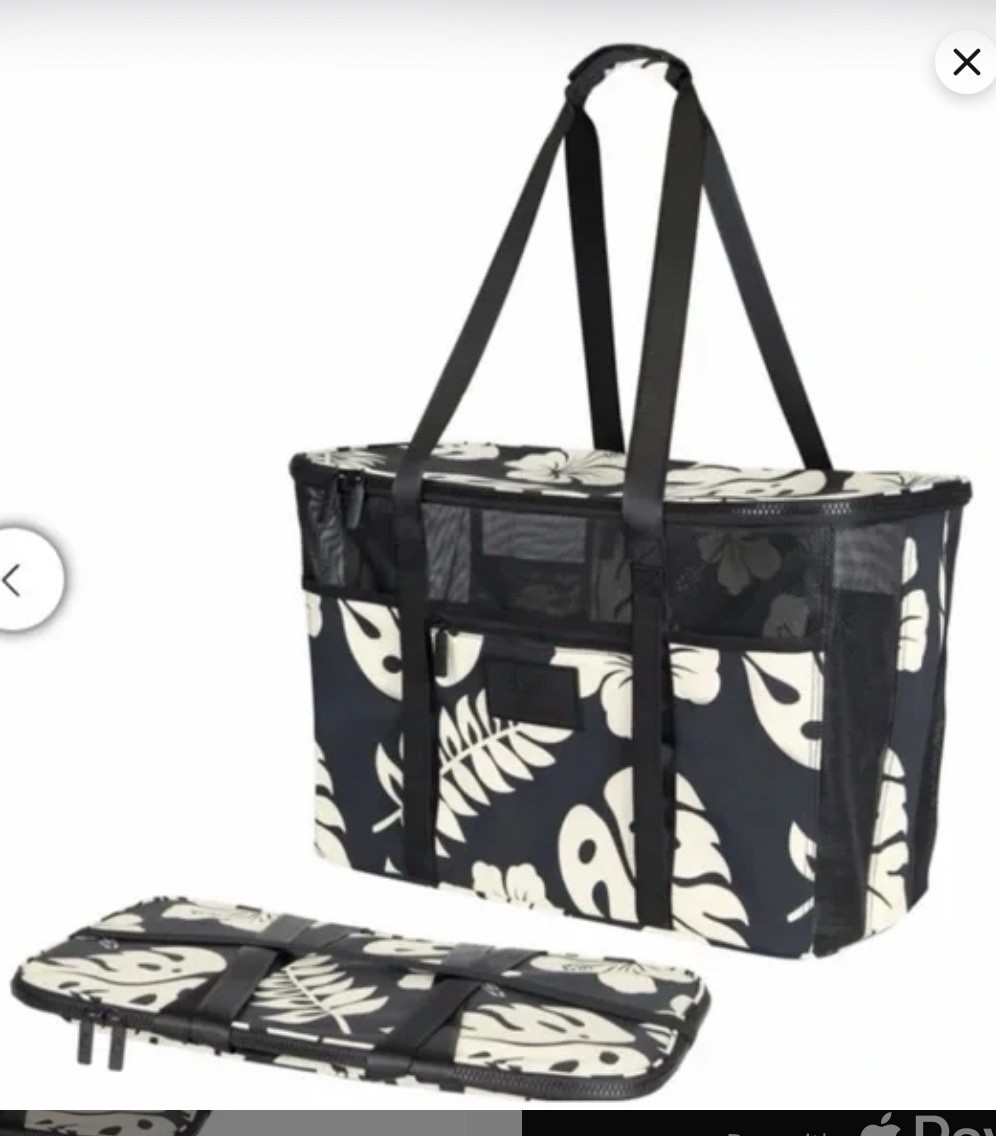 New ALOHA Collection CleverMade Collapsible Beach Tote