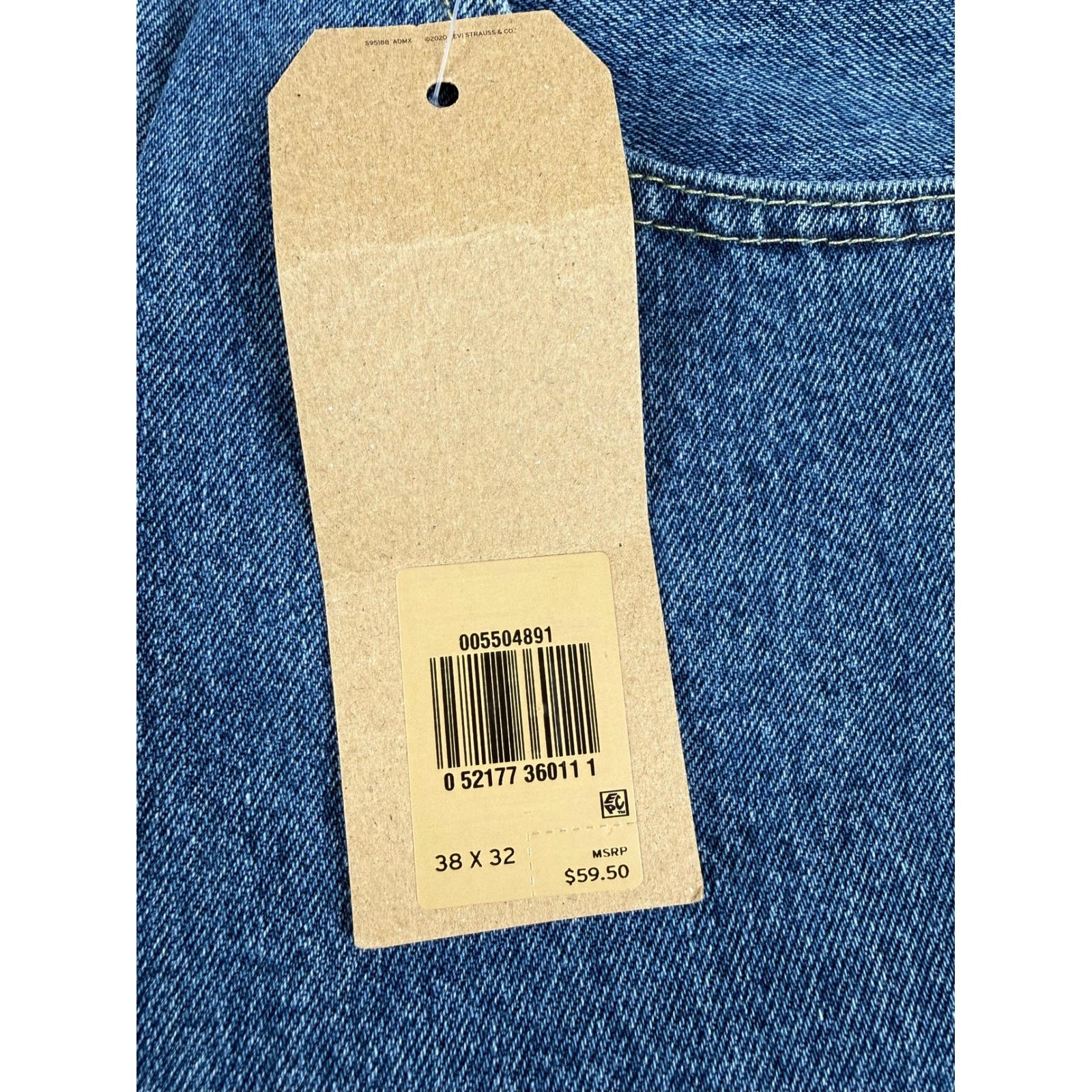 Levi’s 38×32 550 Relaxed Fit Jeans Classic Cotton Mid Wash Tapered Leg