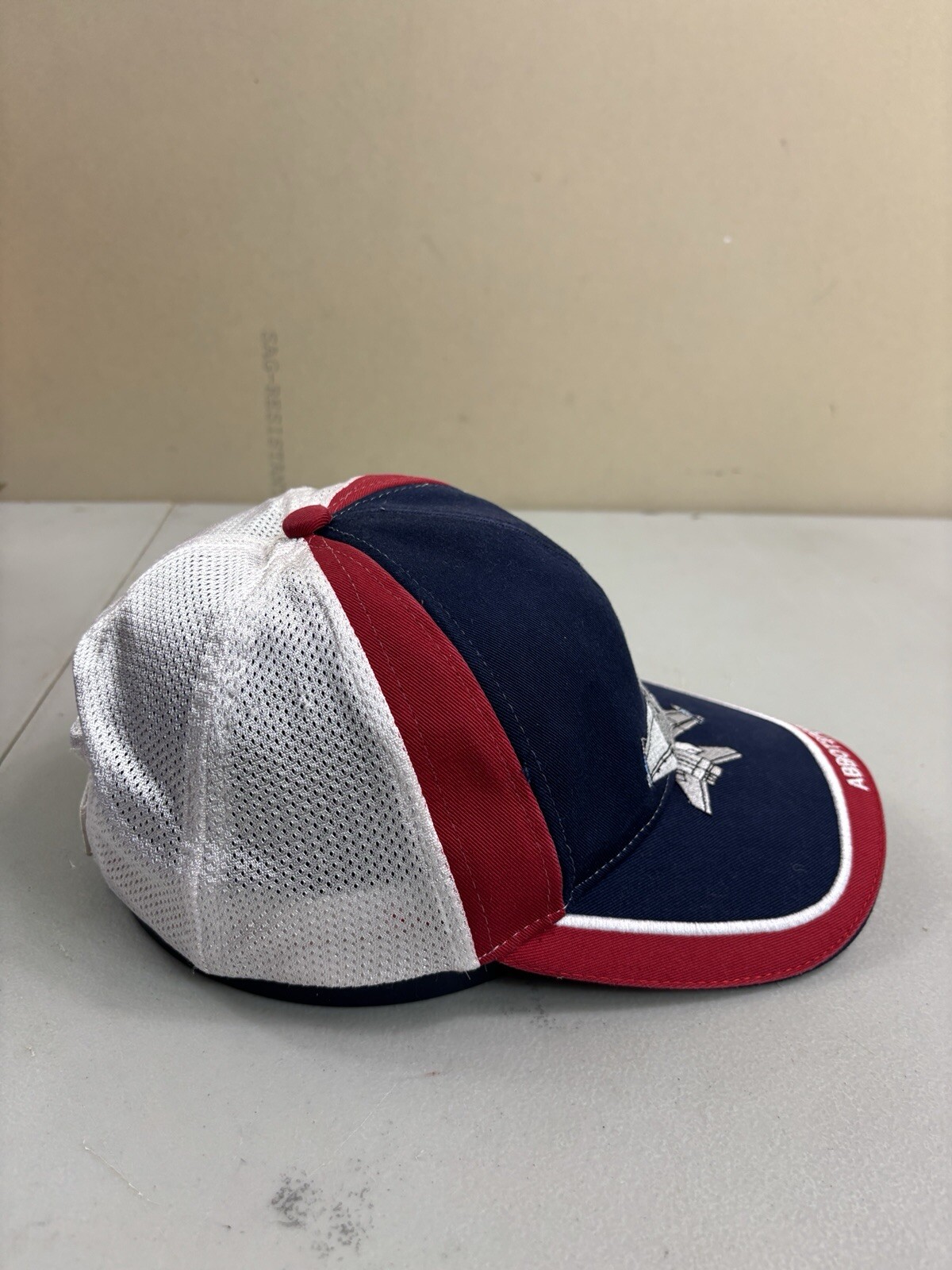 F-18 Hat US Air Force Strap-back Cap Red White Blue Mesh Back Abbotsford Show