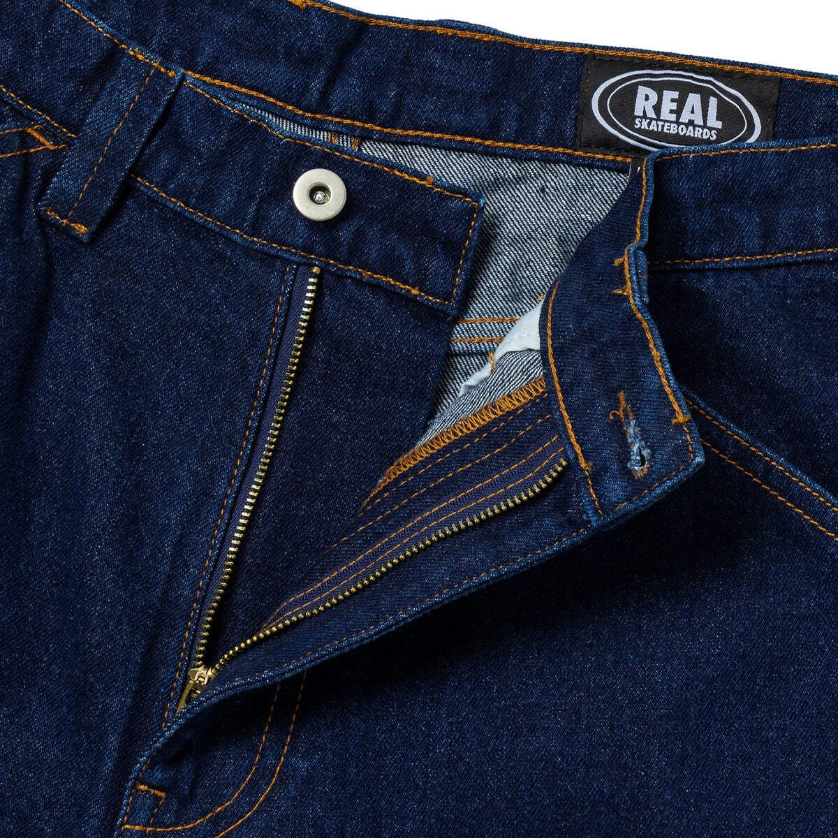 Real Shorts Street Cleaner Denim Dark Wash Skateboard Mens