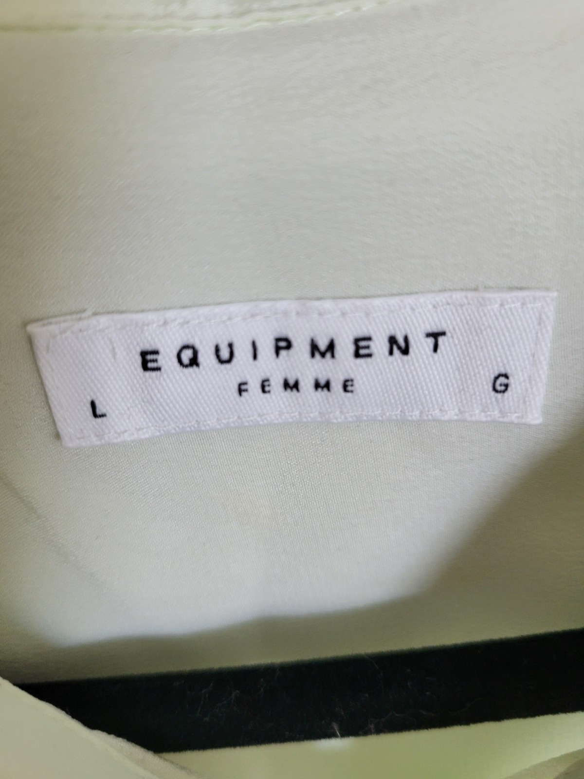 Equipment Signature Slim Fit Silk Button-up Shirt , Size L, Light Green/Mint