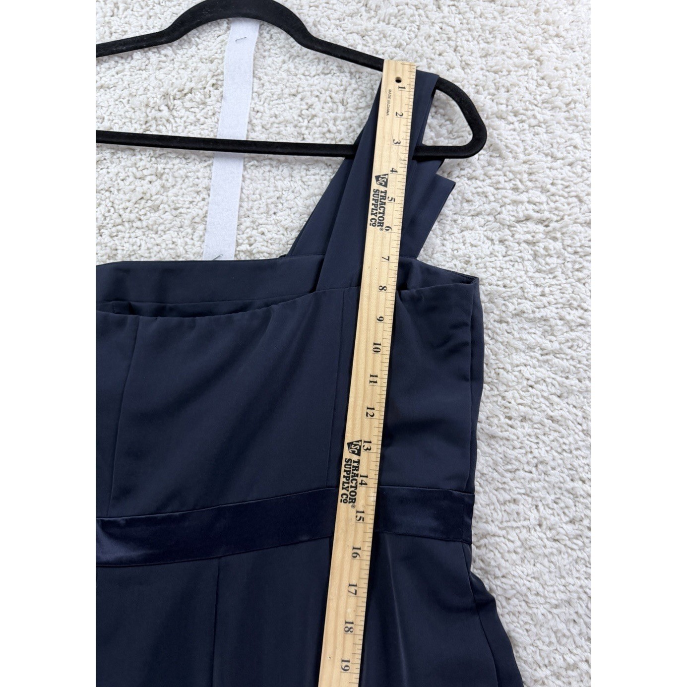 The Limited One Shoulder Cocktail Dress Womens Size 8 Navy NWT Ruched Mini
