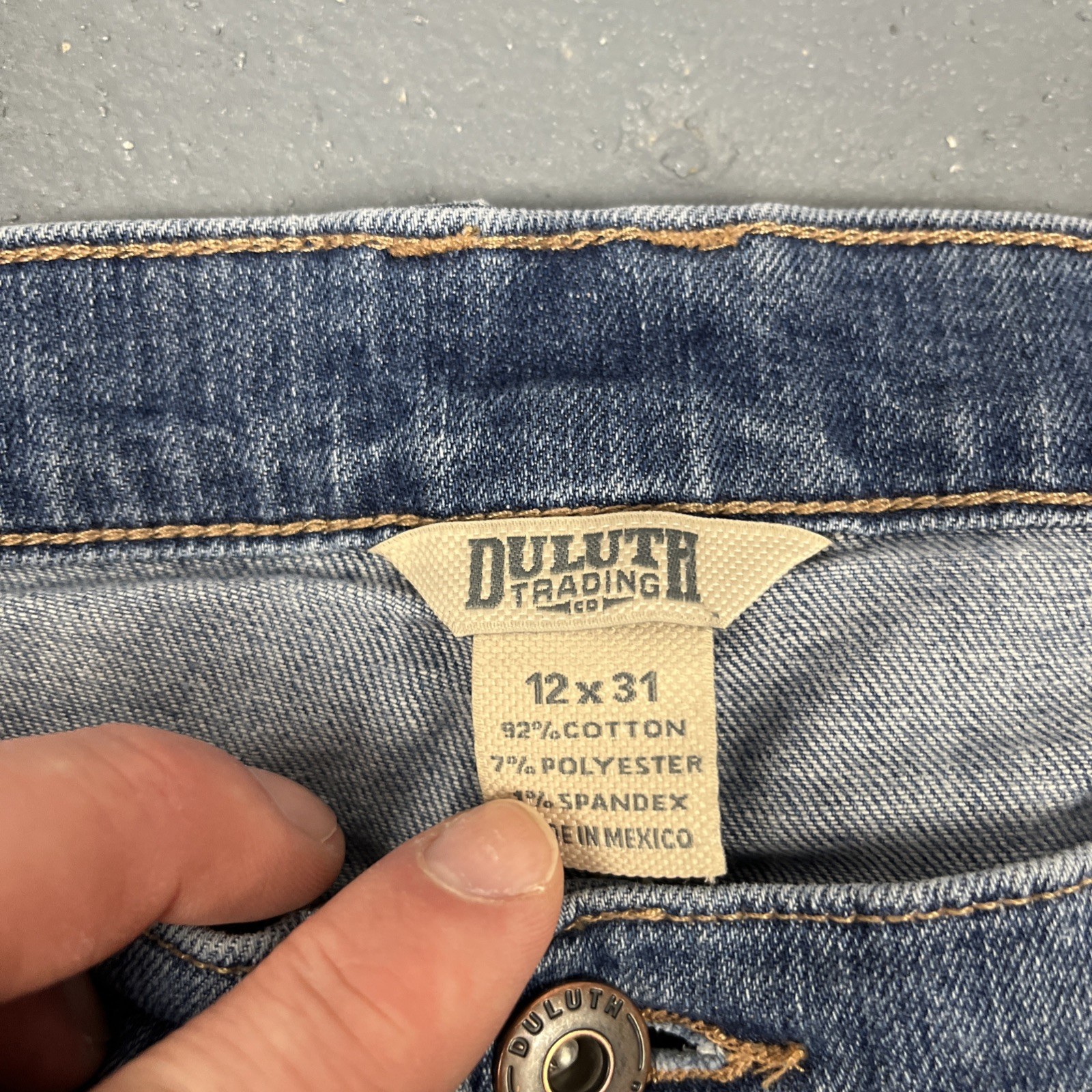 Duluth Trading Co Women’s Jeans Cotton Poly Spandex Blend Sz 12 31” Inseam