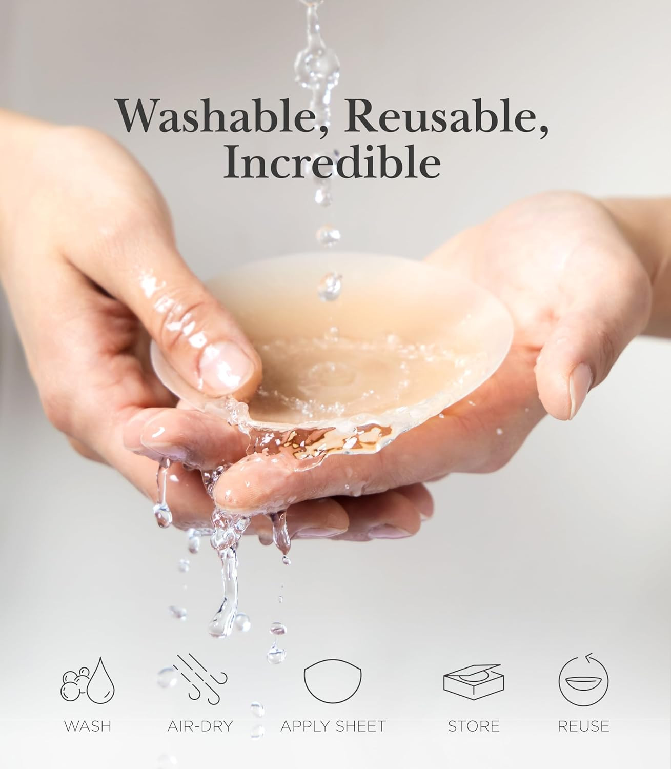 Reusable Nipple Covers for Women – Extra Thick, Teardrop & Semi-Circle Styles –