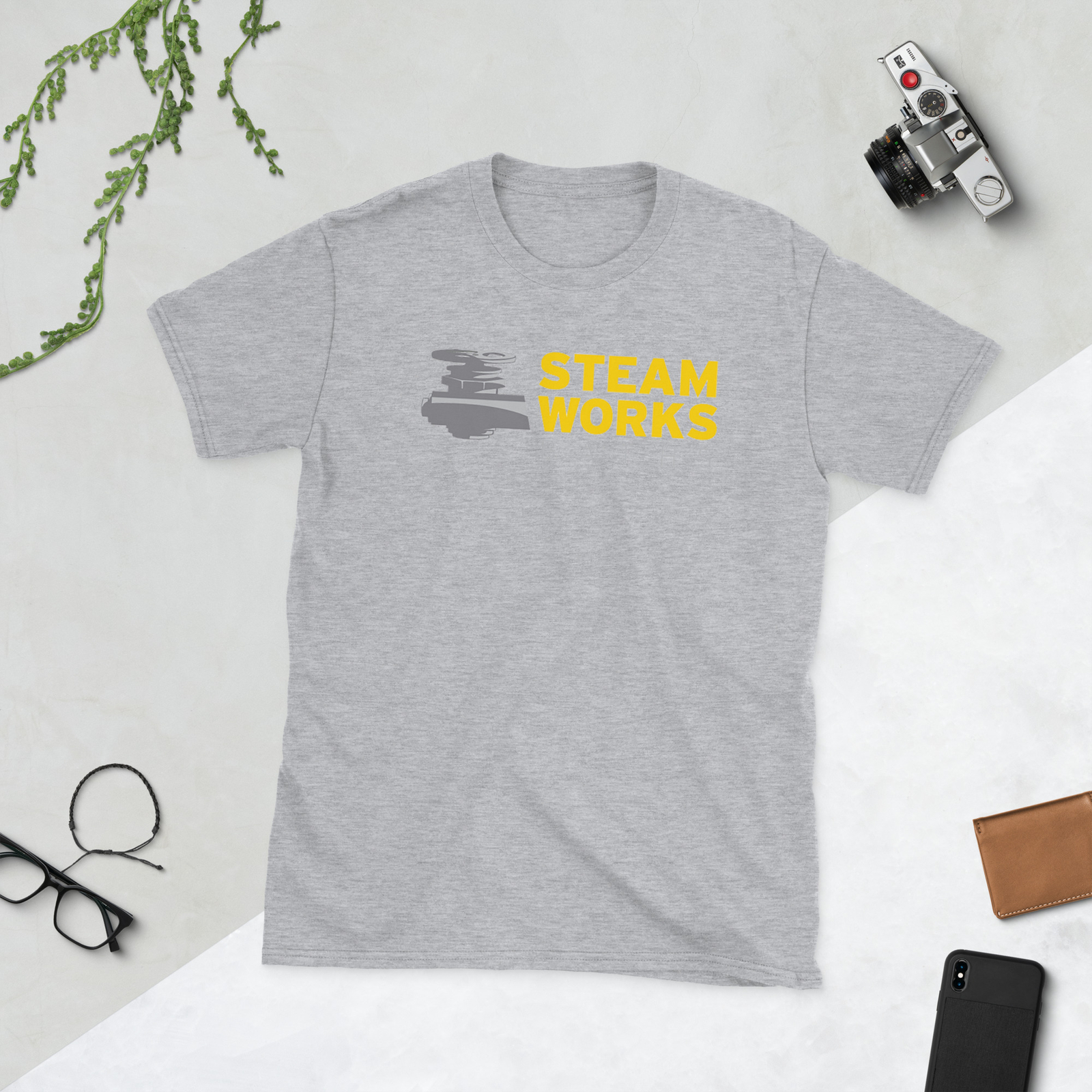 Steam Works Baths Short-Sleeve Unisex T-Shirt