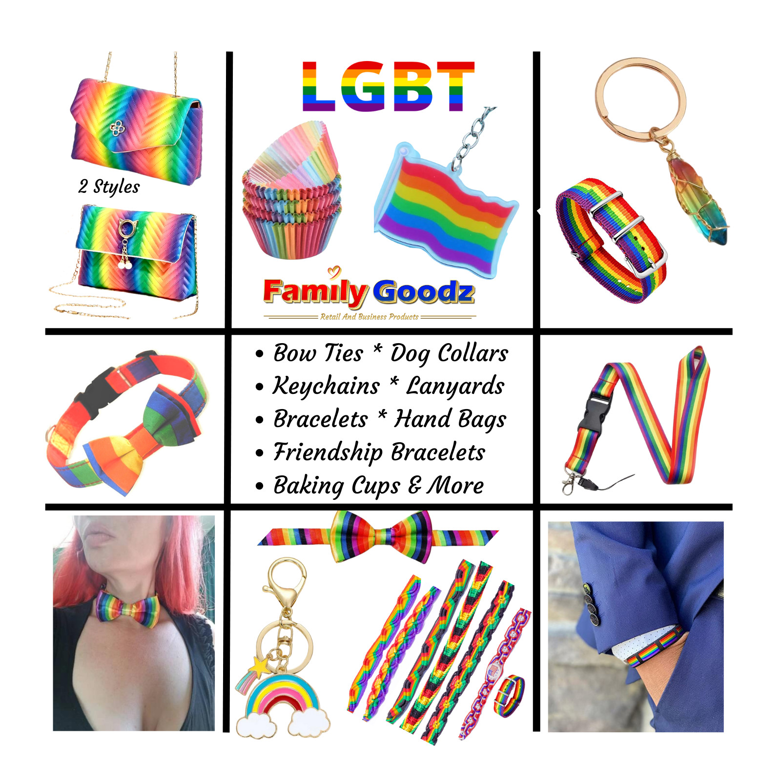 🌈 50 PCS Ponytail Holder Hair Ties Elastic Hair Rainbow Scrunchies, Band Rope