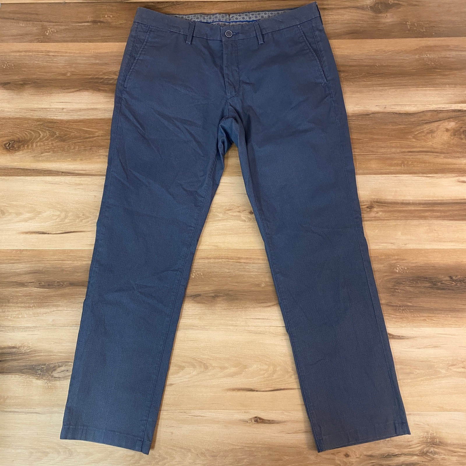 Saks Fifth Avenue Pants Mens 38 Blue Made in Italy Cotton Blend