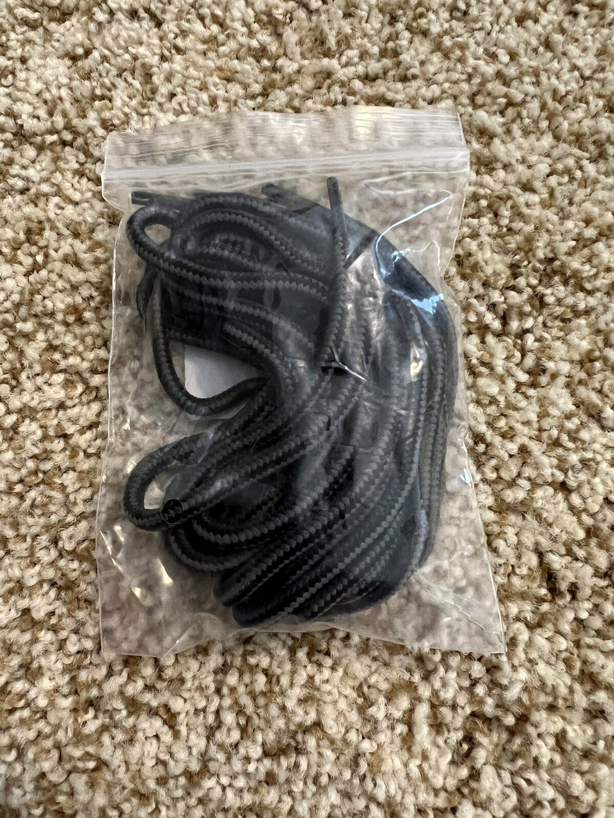 Round Boot Shoelaces Dark Gray/ Black 200cm