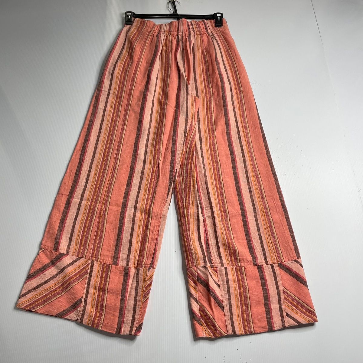 FREE PEOPLE Day’s End Linen Striped Pull-On Pants Women’s Size XS