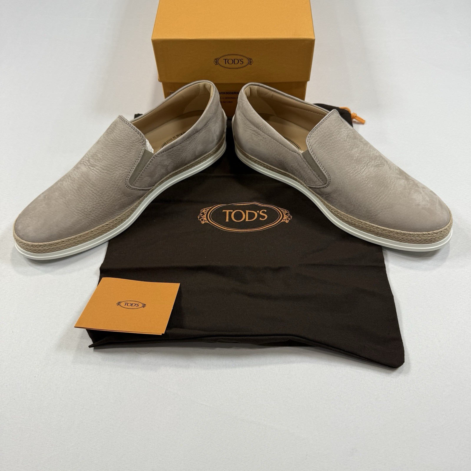 Tod’s NUOVA PANTOFOLA GOMMA RAFIA TV Loafer Size 8UK/9.5US New In Box MSRP $795