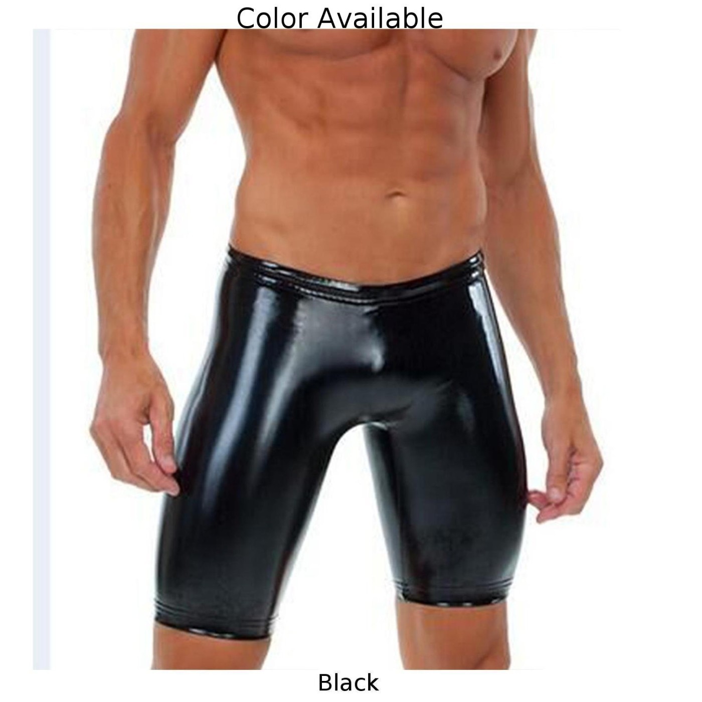 Shorts Underwear Boxer Briefs Shorts PU-Leather Wet Look Artificial PU