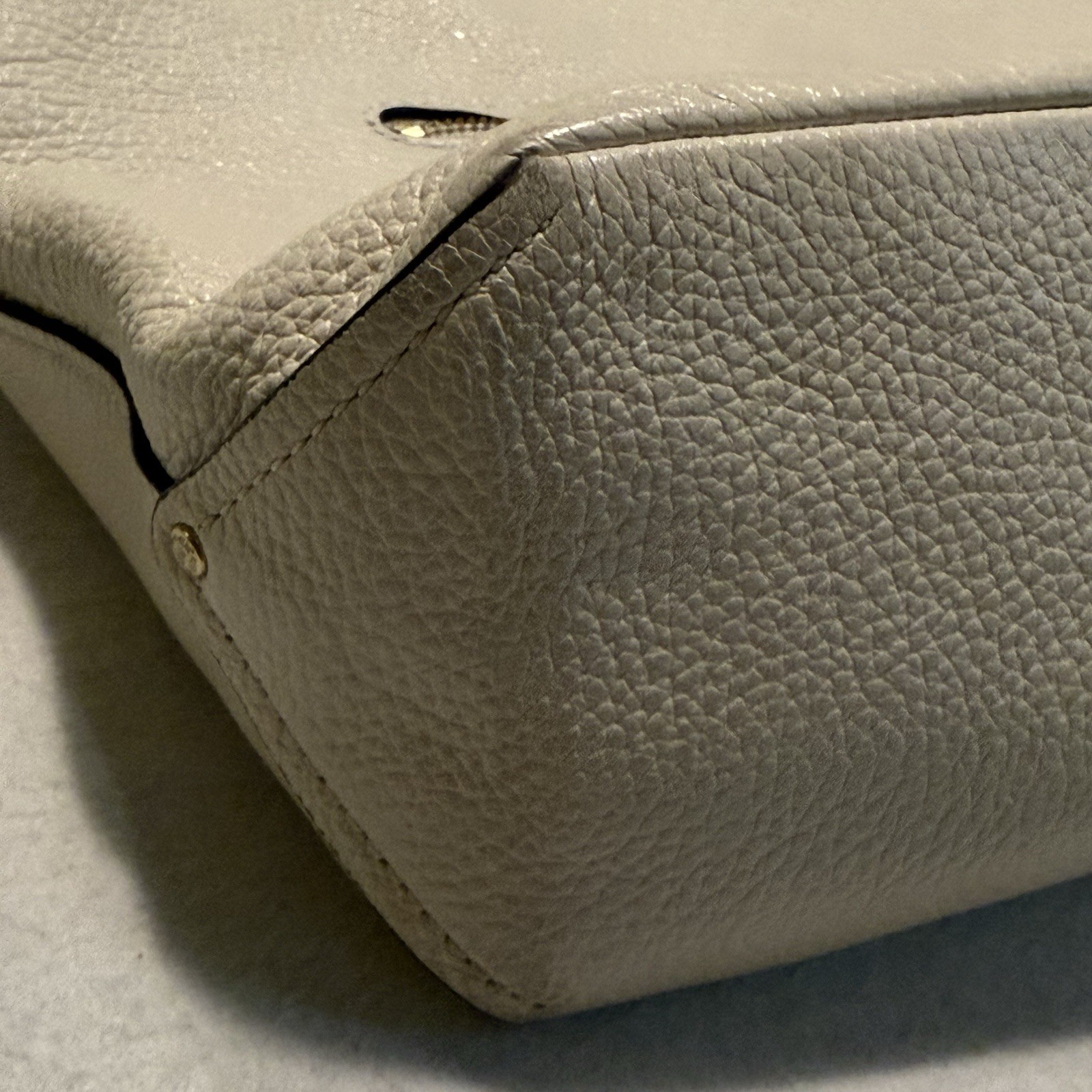 Coach Edie 31 F31507 Pebbled Leather Shoulder Bag Chalk Gold Hardware +New Strap