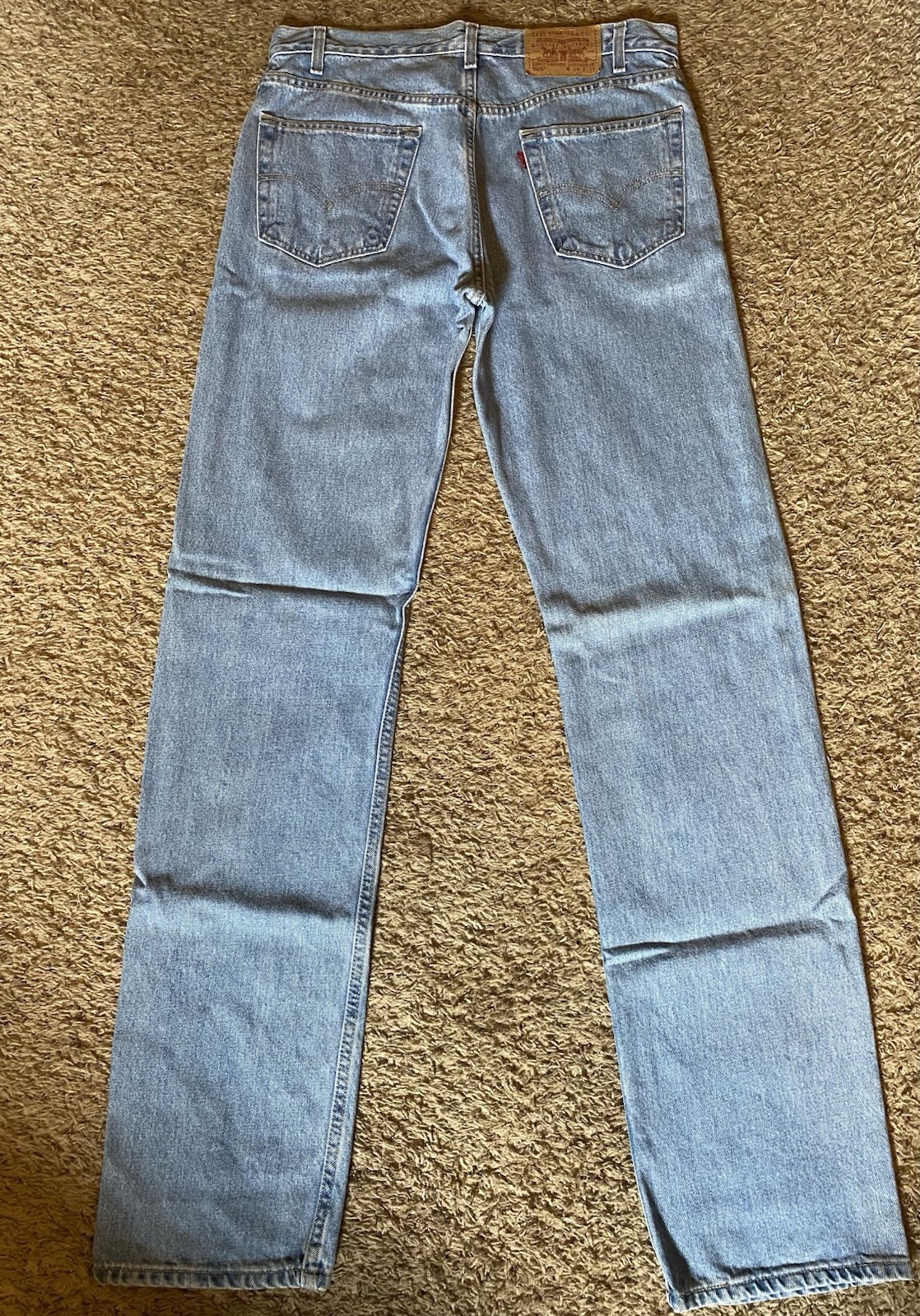 Levi’s Men’s Regular Fit Straight Leg Light Wash Denim Jeans Mid Rise